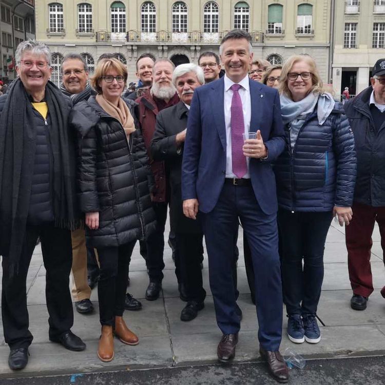 #BRW2018 Fandelegation - mit Hans Wicki auf dem Bundesplatz #BRW2018 Fandelegation - mit Hans Wicki auf dem Bundesplatz